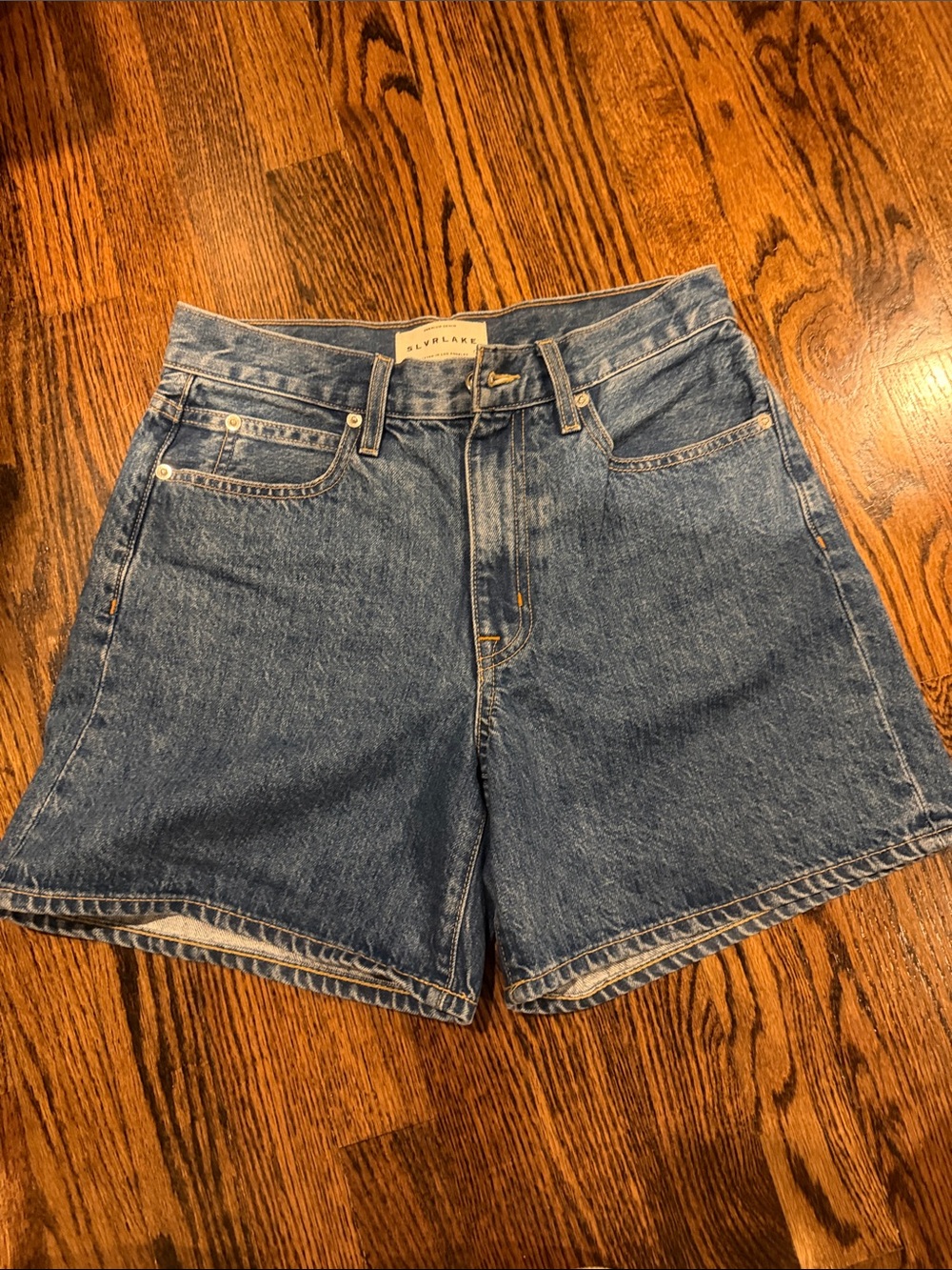 SLVRLAKE WalkerHigh-Rise Denim Shorts - sweet memory - Picture 6 of 15